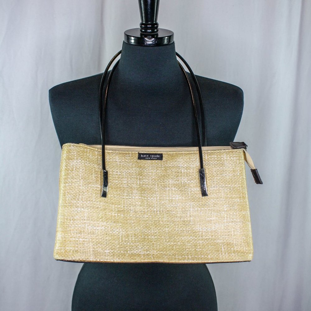 Kate Spade Straw Purse Top Handle Shoulder Bag